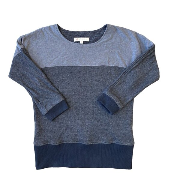 Tilley Explore Collection Sweater Top Womens Small 3/4 Length Sleeve Blue Gray - Picture 1 of 4